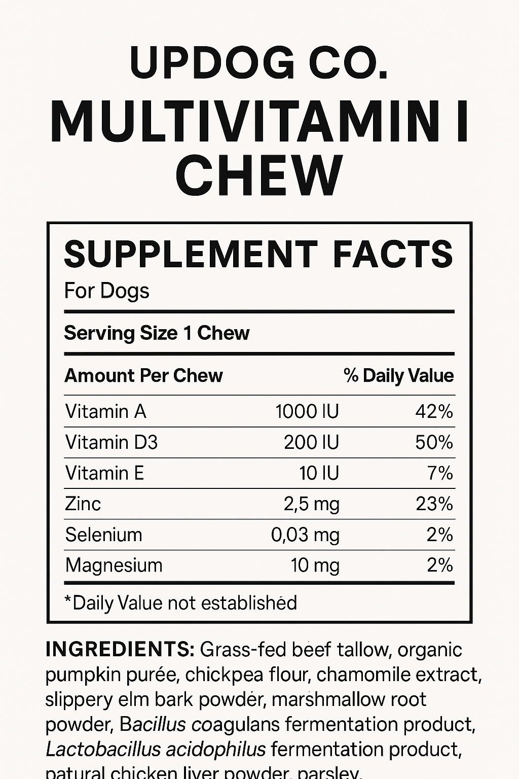 Beef Tallow Soft Chews